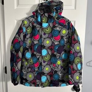 The North Face Hyvent Heatseeker coat, girls size XL (18), Spiral Light, puffer